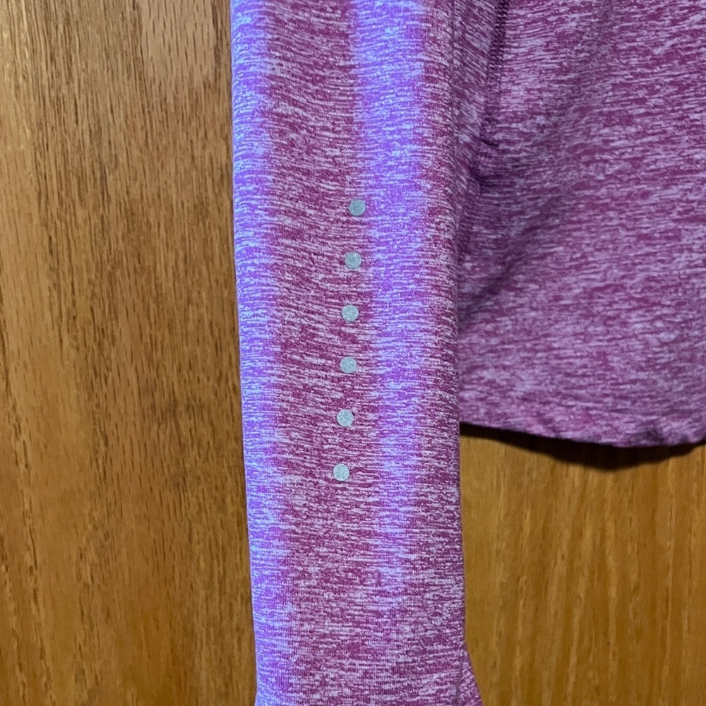 Nike Women's Heathered Purple Long Sleeve Top - Picture 12 of 14
